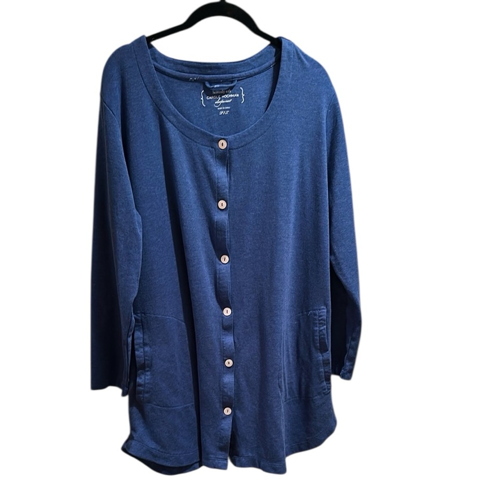 Carole Hochman Blue Heavenly Soft Sleepwear Top Size P1X